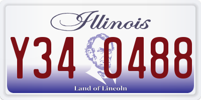 IL license plate Y340488