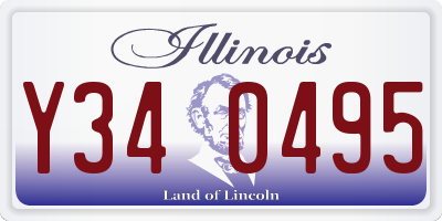IL license plate Y340495