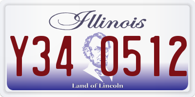 IL license plate Y340512