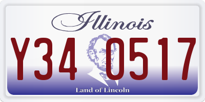 IL license plate Y340517
