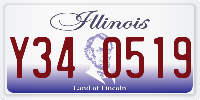 IL license plate Y340519