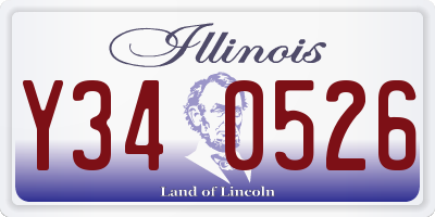IL license plate Y340526