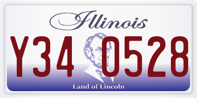 IL license plate Y340528
