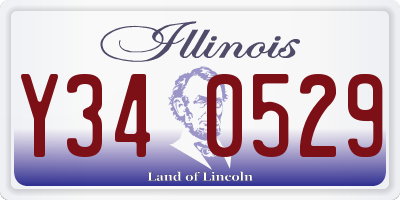 IL license plate Y340529