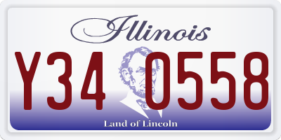 IL license plate Y340558