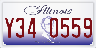 IL license plate Y340559