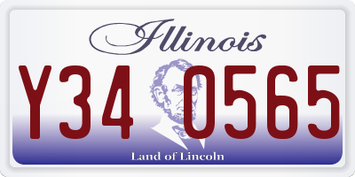 IL license plate Y340565