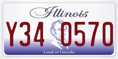 IL license plate Y340570