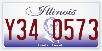 IL license plate Y340573