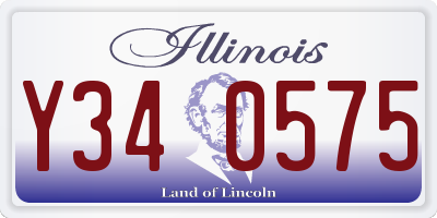 IL license plate Y340575