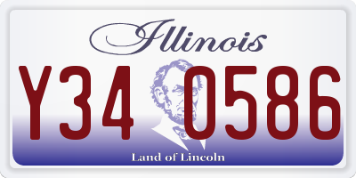IL license plate Y340586