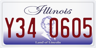 IL license plate Y340605