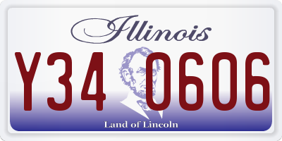IL license plate Y340606