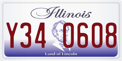 IL license plate Y340608