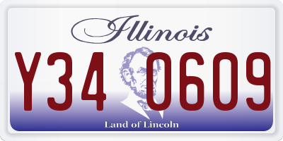 IL license plate Y340609