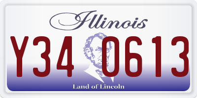 IL license plate Y340613