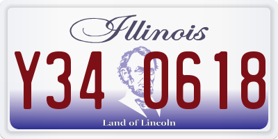 IL license plate Y340618