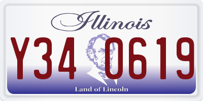 IL license plate Y340619