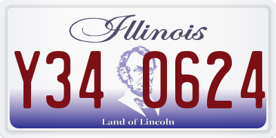 IL license plate Y340624