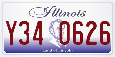 IL license plate Y340626