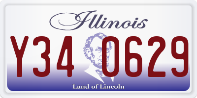 IL license plate Y340629
