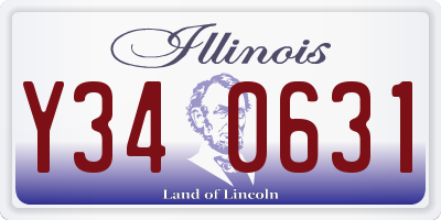 IL license plate Y340631