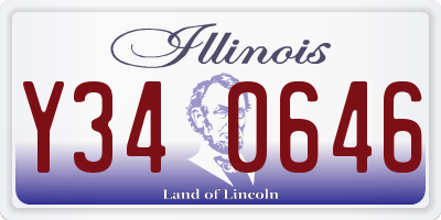 IL license plate Y340646