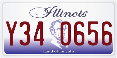 IL license plate Y340656