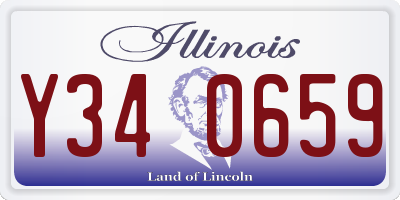 IL license plate Y340659