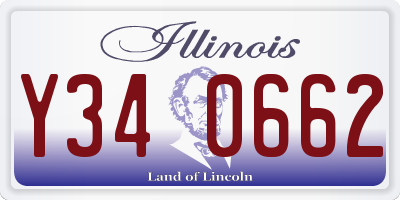 IL license plate Y340662