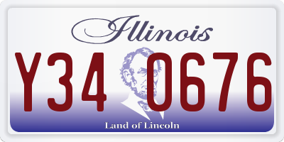 IL license plate Y340676