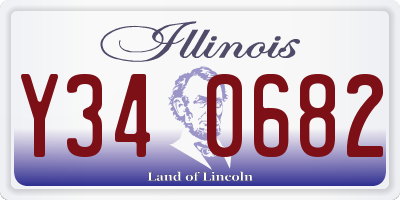 IL license plate Y340682