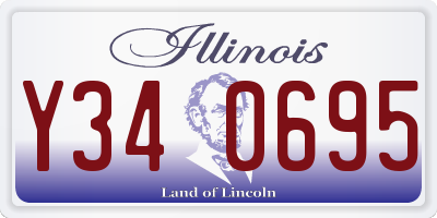 IL license plate Y340695