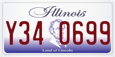 IL license plate Y340699