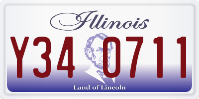 IL license plate Y340711