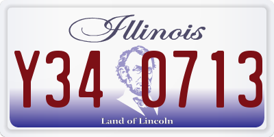 IL license plate Y340713