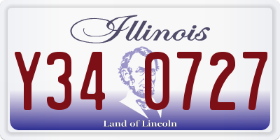IL license plate Y340727