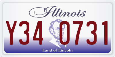 IL license plate Y340731