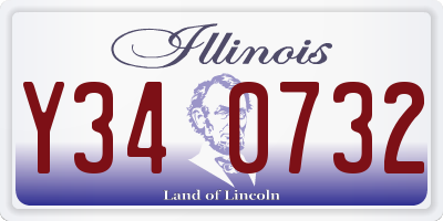 IL license plate Y340732