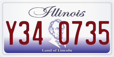 IL license plate Y340735