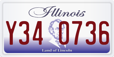 IL license plate Y340736