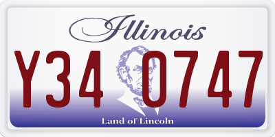 IL license plate Y340747