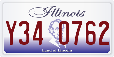 IL license plate Y340762