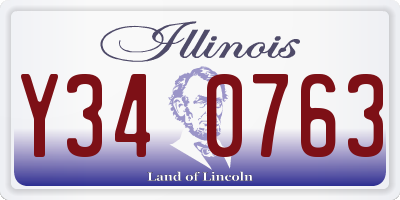 IL license plate Y340763