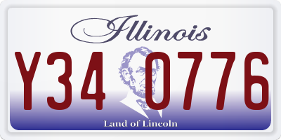 IL license plate Y340776