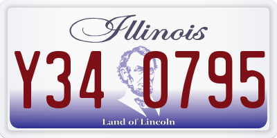 IL license plate Y340795