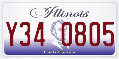 IL license plate Y340805