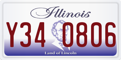 IL license plate Y340806