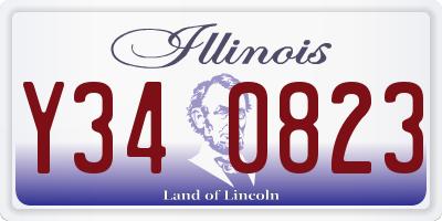 IL license plate Y340823