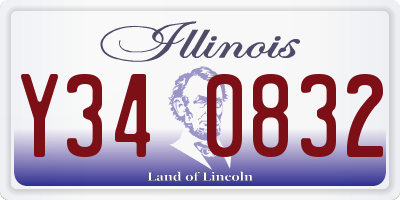 IL license plate Y340832